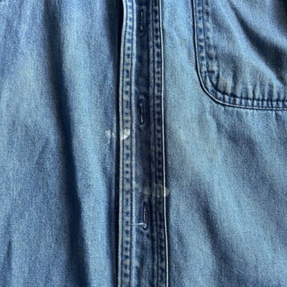 Remington Field Button Down Denim Men’s Medium Lightweight Shooting Shirt - Picture 7 of 10